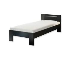 Stella Trading Cannes FutÃ³n 90 x 200 cm â Minimalista Cama Juvenil en Negro