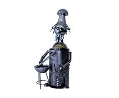 Enesco, Botellero de metal con forma de cocinero