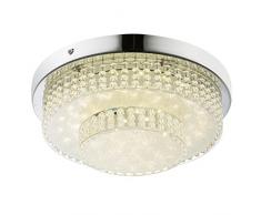 Globo 48213-16 - LÃ¡mpara led de techo (efecto cristal, eficiencia energÃ©tica A, eficiencia energÃ©tica A)