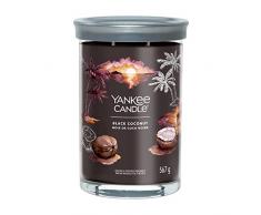 Yankee Candle Signature - Vela perfumada | Vela grande de coco negro con doble mecha, mezcla de cera de soja de larga duración, regalo perfecto para mujeres