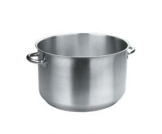 Lacor Cacerola Alta sin Tapa, INOX, Plata, 16 cm