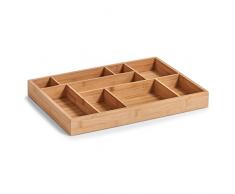 Zeller 25348Â Organizador de cajones, Madera, Natural, 44,5Â x 32Â x 5Â cm