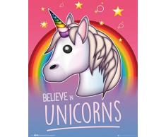 GB Eye LTD, Emoji, Believe in Unicorns, Mini Poster 40x50cm