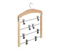 Relaxdays Percha Múltiple con Giro de 360º, Madera, Marrón, 2.5x39x45.5 cm