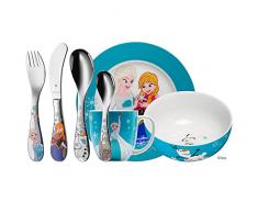 WMF 1286009974 Disney Cubertería Infantil (7 Piezas), diseño de Frozen, Acero 18/10