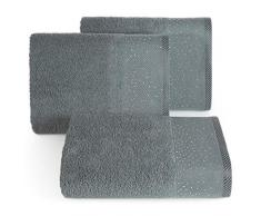 Eurofirany - Juego de 6 Toallas de Mano de algodón con Cenefa de Piedras Brillantes (Certificado Ãko-Tex, 50 x 90 cm)