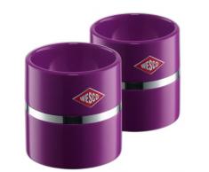 Wesco 322864-36 - Huevera (5 x 5 cm, 2 Unidades), Color Morado