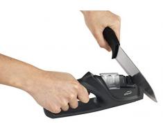 Lacor 39266 Afilador de Cuchillos Dual, 215x45x9 cm, PlÃ¡stico, Negro