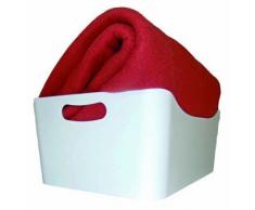 Jocca Big 3987 Cesta de Almacenaje, Blanco, 24x33.5x14 cm