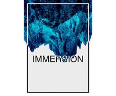 Komar Wandbild Von Immersion Blue | Poster, Bild, Wohnzimmer, Schlafzimmer, Dekoration, Kunstdruck | ohne Rahmen | P114C-50x70 fotomural, Blau, Grau, Schwarz, WeiÃ