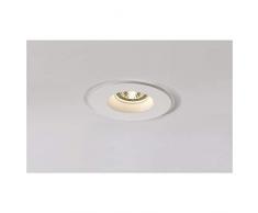 SLV Blanco PLASTRA/Foco, luz de inundación, proyector Techo, luminaria empotrable led, iluminación de Interior / GU10 35 W