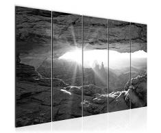 Imagen Grand Canyon paisaje Wandbild 200 x 80 cm Vlies - lienzo XXL formato Wandbilder salÃ³n vivienda Deko Kunstdrucke gris 5 piezas - made in Germany - listo para colgar 603755c