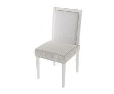 Italian Bed Linen Pareja Cubre Silla sin Espalda âFashionableâ, Crema, Medida estÃ¡ndar