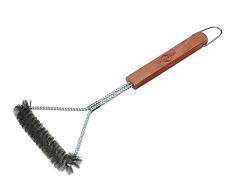 Küchenprofi Texas - Cepillo Triangular para Barbacoa (30 cm, Acero, Mango de Palisandro)