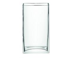 LSA International - Jarrón para flores rectangular, tranparente, 32 cm de altura