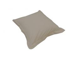 Nuit De France 331270 Funda Almohada Luxe Acabado Volante y Recubrimiento satén de algodón Gris, 100% algodón, Gris, 50/70