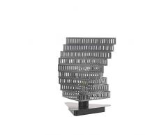 ONLI LÃ¡mpara de mesa chimenea color titanio