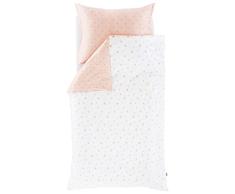 Träumeland Ropa de Cama Infantil y Juvenil Oro de Cuento de Hadas, tamaño: 135 x 200 cm + 80 x 80 cm, Ropa de Cama de algodón Suave â en práctica Bolsa de Deporte