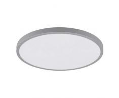 EGLO 97267 iluminación de techo Blanco 25 W - Lámpara (Blanco, Salón, Alrededor, Cepillado, Aluminio, De plástico, II)