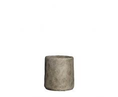MICA Decorations Kyan Maceta, Cemento, Beige, 16Â x 16Â x 17Â cm, 6Â Unidades de Medida