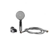 Cofan Kit Ducha con Mango, Flexo y Colgador, Plástico, Multicolor, 30.50x16.50x8.00 cm