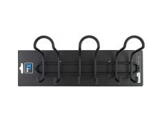 INOFIX Percha 3 Ganchos Triple Negra, 310x130x84mm