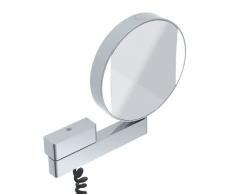 Emco Espejo de Maquillaje Universal LED con Brazo Flexible, Espejo de Maquillaje Redondo con iluminaciÃ³n para Montaje en Pared, Espejo de Aumento (3/7 aumentos) con Temperatura de Color Ajustable