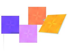 Nanoleaf Canvas Starter Kit, 4 Cuadrados Luminosos Inteligentes LED RGBW - Apliques de Pared Interior Modulares, Luces Led 16M Colores WiFi, Compatible con Alexa, DecoraciÃ³n para HabitaciÃ³n y Gaming