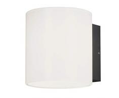 Konstsmide Leuchten - Lámpara de techo (aluminio, cristal acrílico opalino), color gris lacado