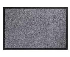 F & S Twist Felpudo de Entrada de Resistente y Lavable, Color Gris, 60Â x 90Â cm. Fabricado en Europa.