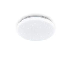 Plafón LED EGLO POGLIOLA-S, diámetro 26 cm, aplique de pared, con efecto de cristal de acero y plástico, lámpara de sala de estar, lámpara de cocina y de despacho, lámpara para techo del pasillo