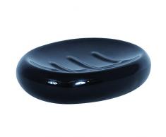 MSV Java Jabonera, Gres y Cerámica, Negro, 13x10x3 cm