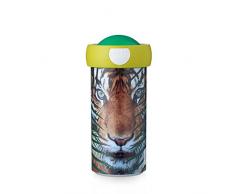 Mepal - Vaso Escolar Campus - Vaso de Bebida - Taza Escolar a Prueba de Fugas para NiÃ±os - Vaso de Bebida Reutilizable - Sin BPA y apto para Lavavajillas - 300 ml - Animal Planet Tiger