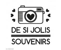 Artemio Fotos Recuerdos Set de 2Â Sello Clear y Fuente acrÃ­lico, Silicona, Negro, 7Â x 0,8Â x 13Â cm