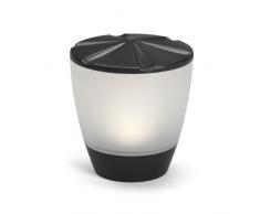 Konstsmide Assisi Turner 7107-750 - Lámpara Solar de LED (9,9 x 11,1 cm, 2 Pilas de NiMH AA, plástico), Color Negro