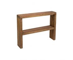 Soporte para estante de madera, expositor de 2 pisos para comida, postres, dulces, decoración de cocina y organizador de cocina para botes y contenedores, Declea Home Decor