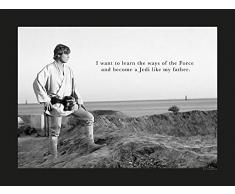 Komar Wandbild Von Star Wars Classic Luke Quote | Kinderzimmer, Jugendzimmer, Dekoration, Kunstdruck | ohne Rahmen | WB127-40x30 fotomural, carbÃ³n