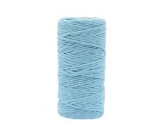 Vaessen Creative Hilo Aquablau, 100 m, 100% algodÃ³n, disponible en diferentes colores, bricolaje, manualidades como macramÃ©, tapiz de pared, portavelas atrapasueÃ±os, 3 mm x 100m