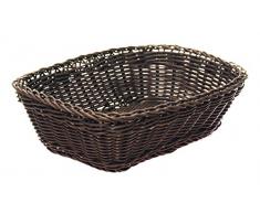 Excelsa Cesta Trenzada, 24 x 18 cm, Color Gris