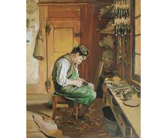 Cuadro El Zapatero. ImpresiÃ³n digital sobre lienzo. Pintura de Ferdinand Hodler