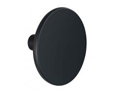 WENKO DIE BESSERE IDEE Ganchos de Pared, PlÃ¡stico polirresina, Negro, Ã 8 x 4,5 cm