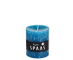 Spaas - Velas (8 Unidades, sin Perfume, Cera de parafina, 68 x 80 mm), Color Turquesa