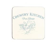 Premier Housewares Posavasos de diseÃ±o de Tazas, Juego de 4