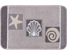 Linea Due Alfombra de baño, 100% poliacrílico, Supersuave, marrón, 65x115 cm