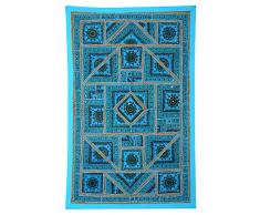 Apliques de pared Decoración del hogar Espejo Patchwork turquesa TAPIZ DE PARED Hanging
