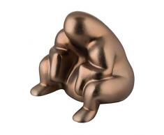 Alessi DÃ©dÃ© Tope de DiseÃ±o para Puerta en Resina TermoplÃ¡stica y PVD, Brown Metal, Ãºnica