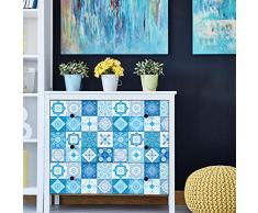 Ambiance Sticker Pegatinas Adhesivas para Muebles, Adhesivas, Azulejos de Cemento, decoraciÃ³n para mesas, armarios, estantes, 120 x 200 cm