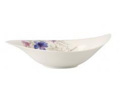 Villeroy & Boch Mariefleur Gris Serve & Salad - Ensaladera de porcelana, diseño floral, 45 x 31 x 10 cm