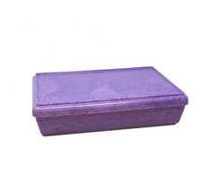 WISSNERÂ® Active Learning - Caja con tapa apilable, color morado