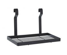 Premier Housewares Sorello - Estante de Almacenamiento para Colgar (Hierro, 18 x 30 x 19 cm), Color Negro